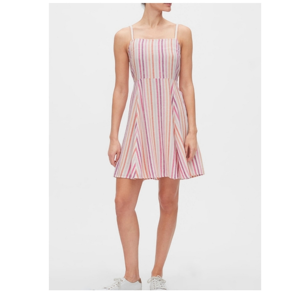 Gap Striped Dress in Linen